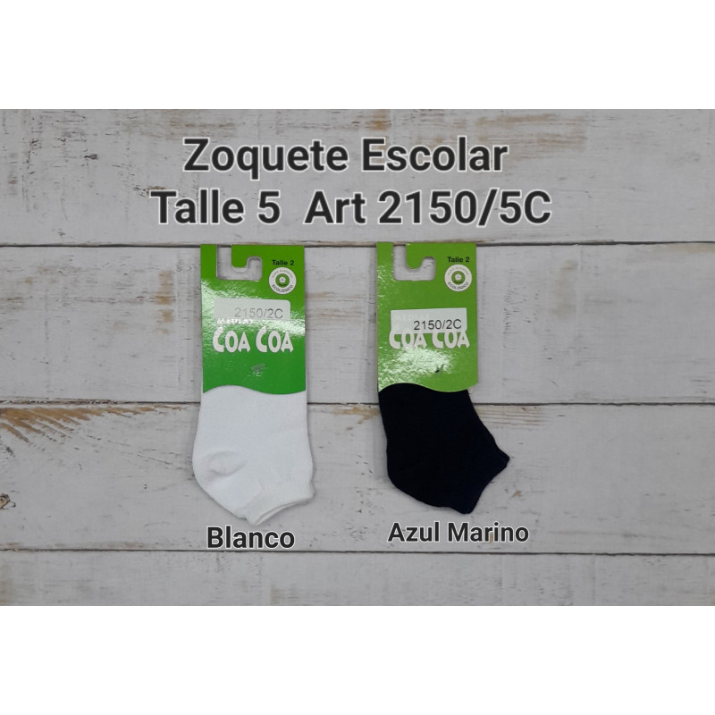 CoaCoa Zoquete Colegial T5