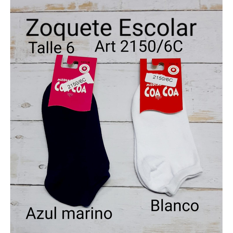 CoaCoa Zoquete Colegial T6