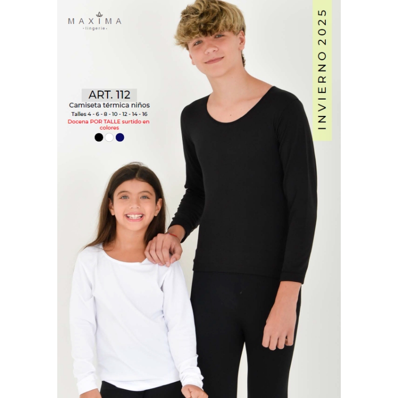Camiseta Termica  Maxima  Niño T12/16*