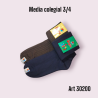 Media 3/4 Boyita Colegial Gris/Marrón/ Azul T3/4/5