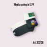Media 3/4 Boyita Colegial Gris/Marrón/ Azul T3/4/5