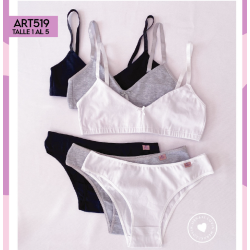 Meraki Conjunto Alg y Lycra Abrochado Atrás