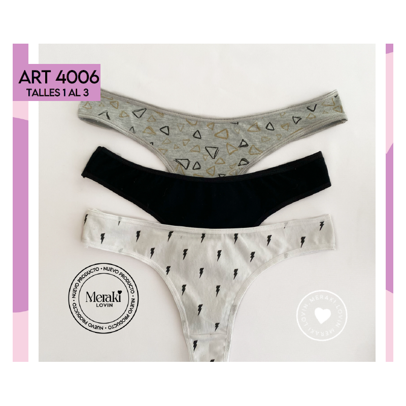 Meraki Pack x3 Cola Less Especial Estampada