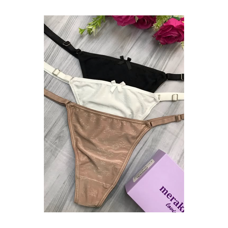 Meraki Pack x3 Bombacha Regulable Microf Labr