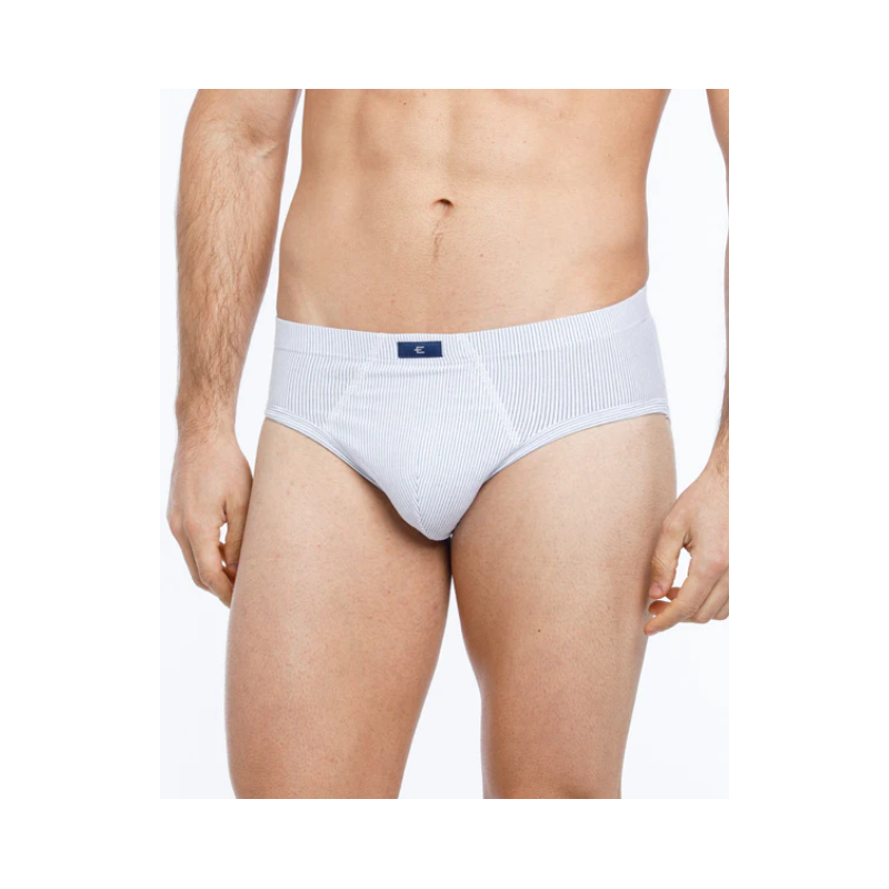 Slip Algodón y Lycra Rayado Eyelit T2/6