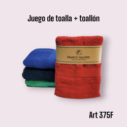 Juego de Toalla + Toallon Franco Valente