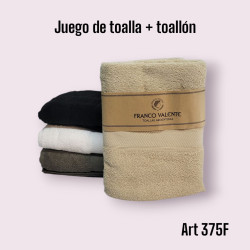 Juego de Toalla + Toallon Franco Valente