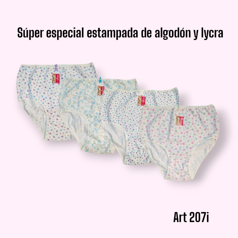 Intimare Super Especial  Estampada Algodón y Lycra