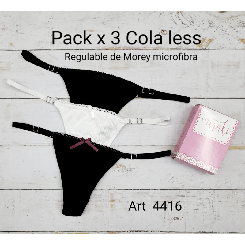 Meraki Pack x3 Bombacha Regulable Morley