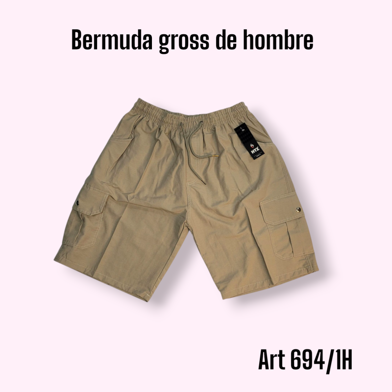 Bermuda Gross De Hombre Hitz Verano T6/8