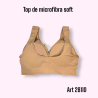Top Microf Soft Bretel Ancho y Fino  Talle 2XL/3XL 3XL/4XL