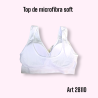 Top Microf Soft Bretel Ancho y Fino  Talle 2XL/3XL 3XL/4XL