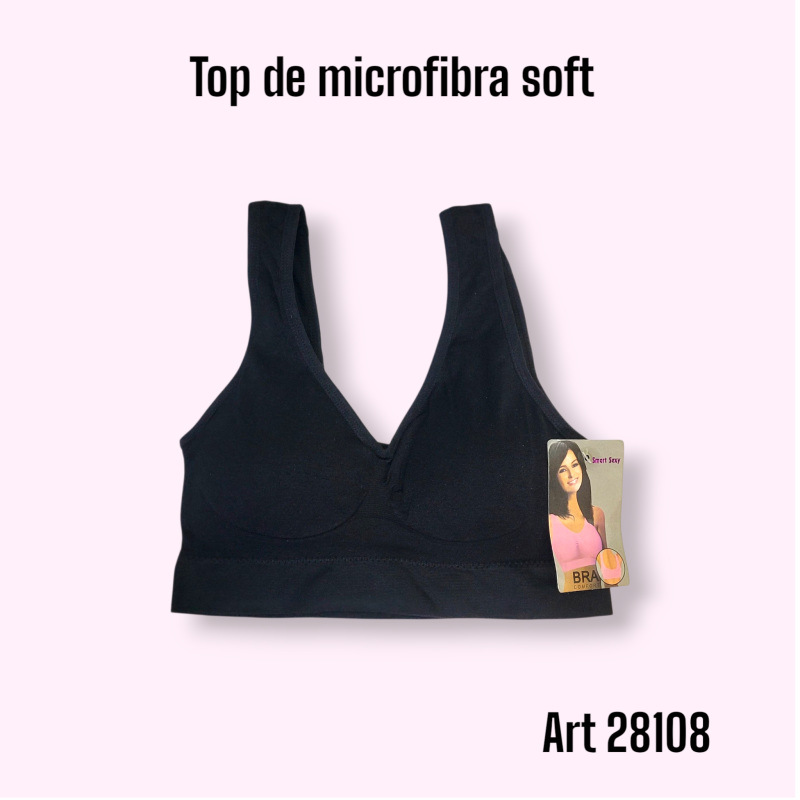 Top Microf Soft Bretel Ancho  Talle M/L   XL/XXL