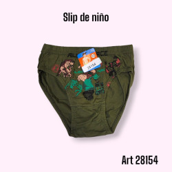 Slip de niño Personaje T4/14 Por Docena
