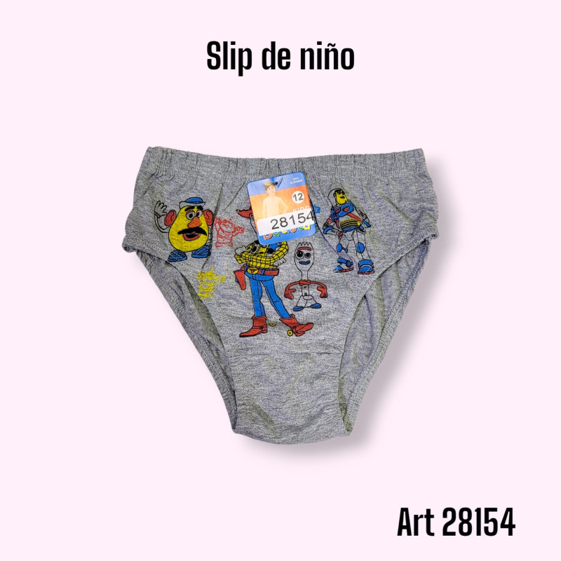 Slip de niño Personaje T4/14 Por Docena