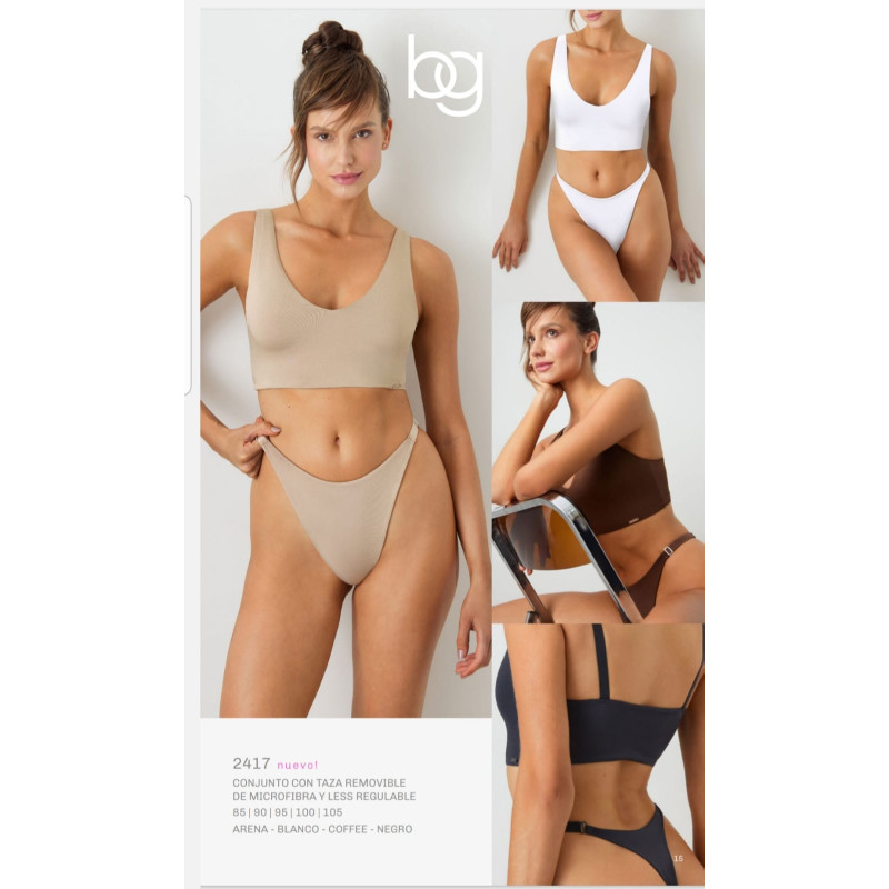 Brigitte Conjunto Taza Removible Microfibra