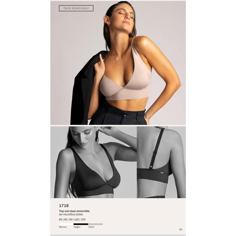 Brigitte Top con Taza Removible
