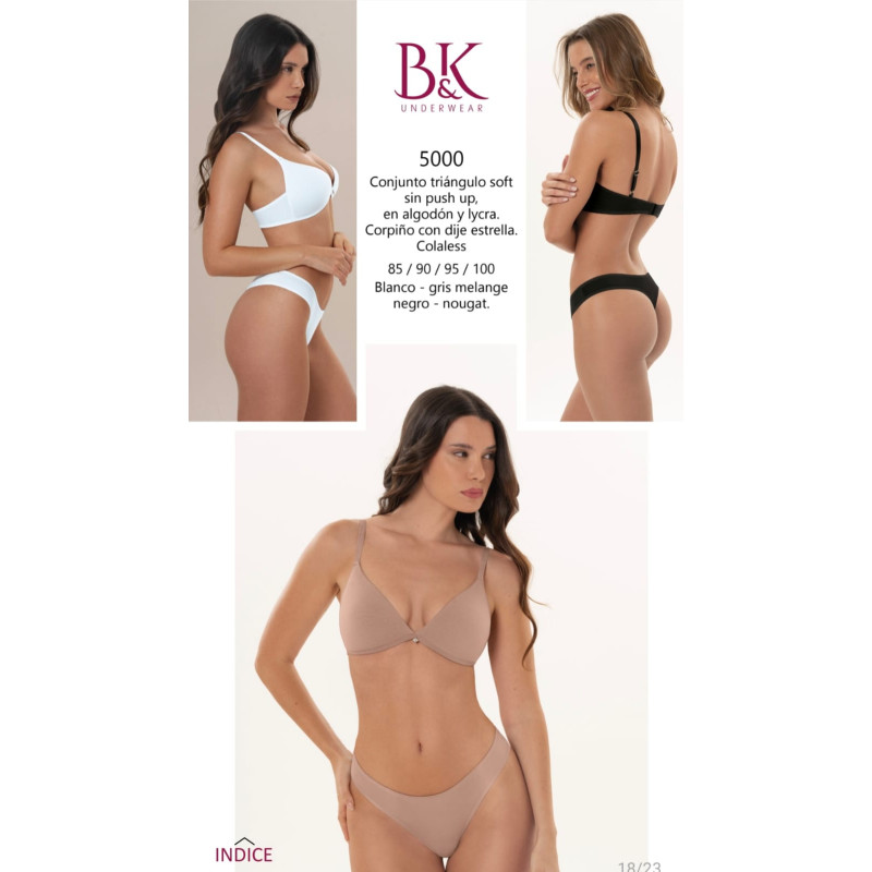BK Conjunto Triangulo Sin Push up Alg y Lycra