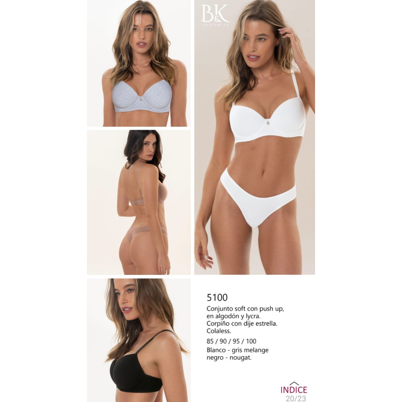 BK Conjunto Push up Soft Alg y Lycra