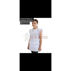 Mela Poncho de Niño Blanco...