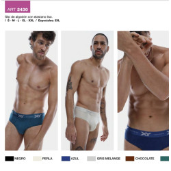 Slip XY Liso Algodón T3XL/4XL