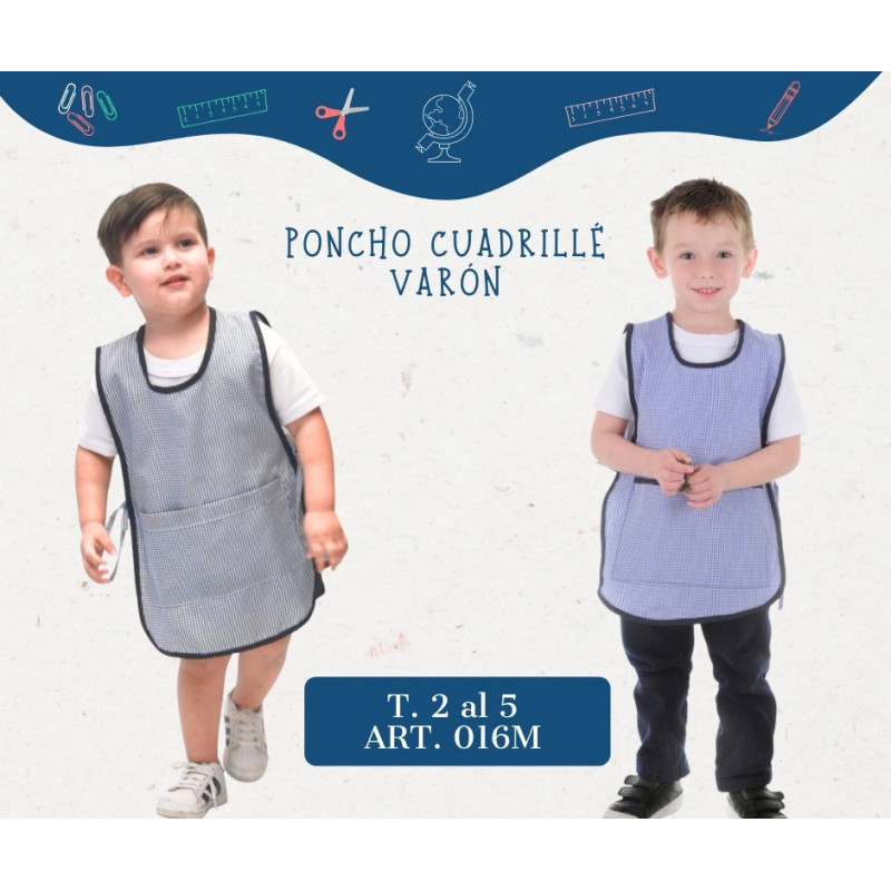 Mela Poncho Cuadrille Varon T2/5