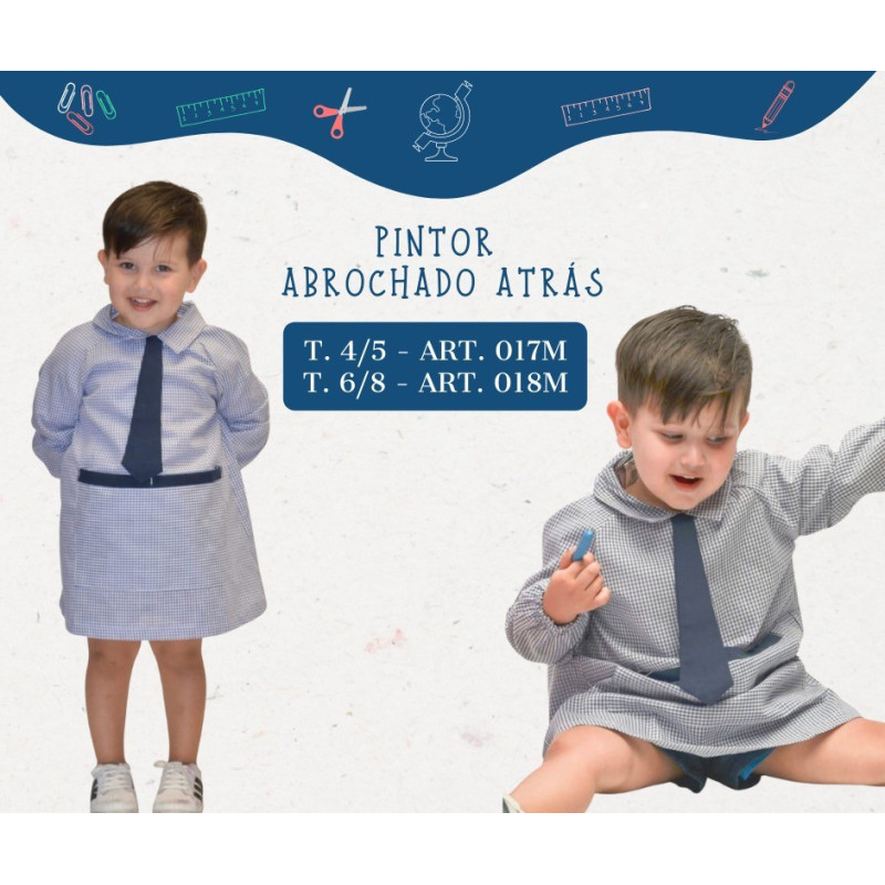 Mela Pintor Abrochado Atrás T6/8