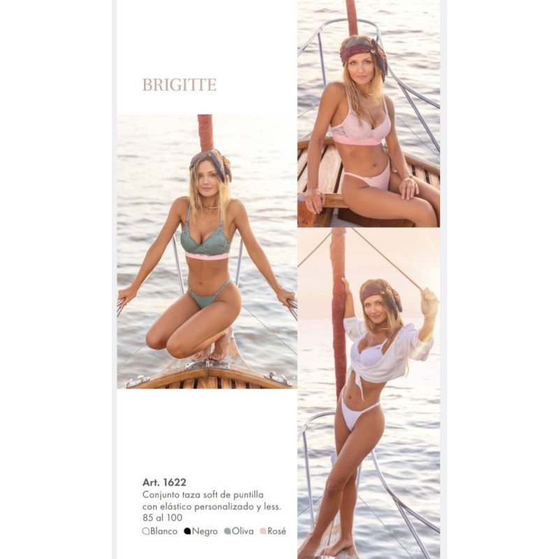 Brigitte Conjunto Taza Soft  de Puntilla