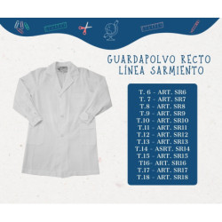 Guardapolvos Rectos T16