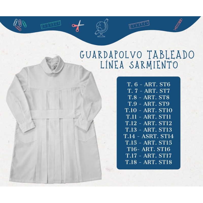 Guardapolvos Tableado T14