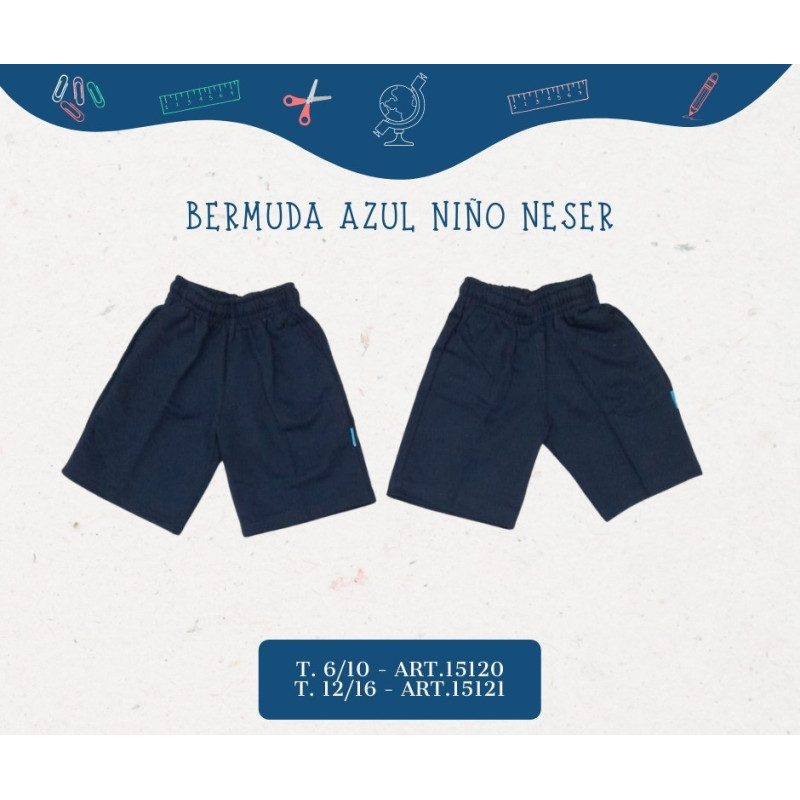 Neser Bermuda Azul Niño T12/16