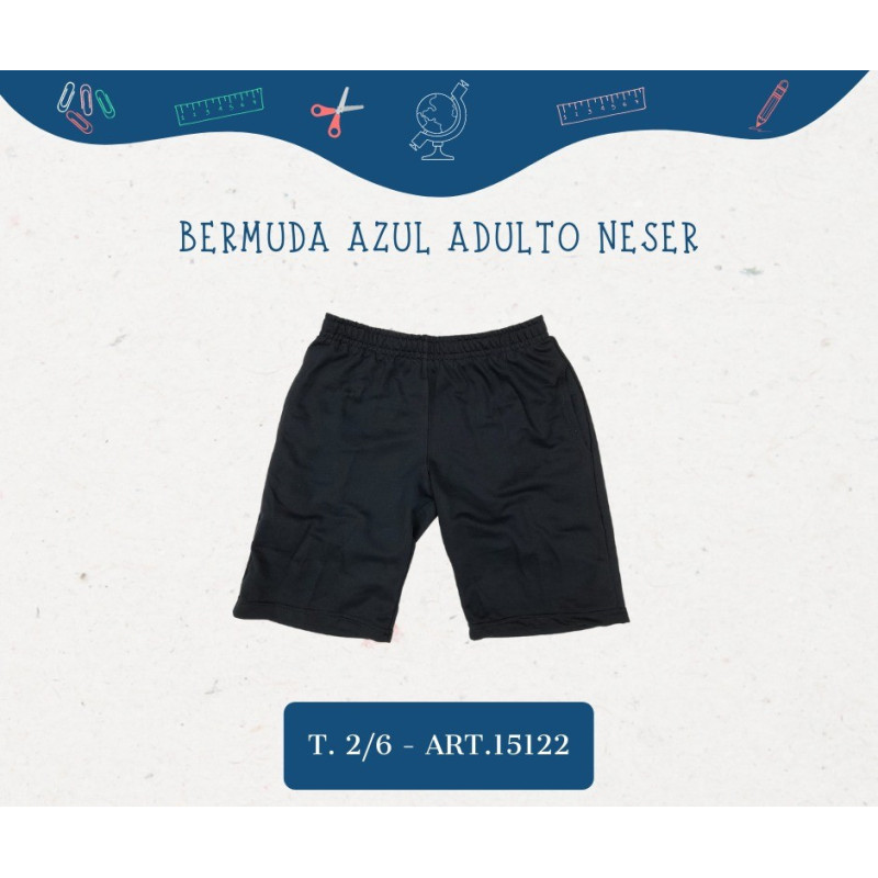 Neser Bermuda Azul Adulto T2/5