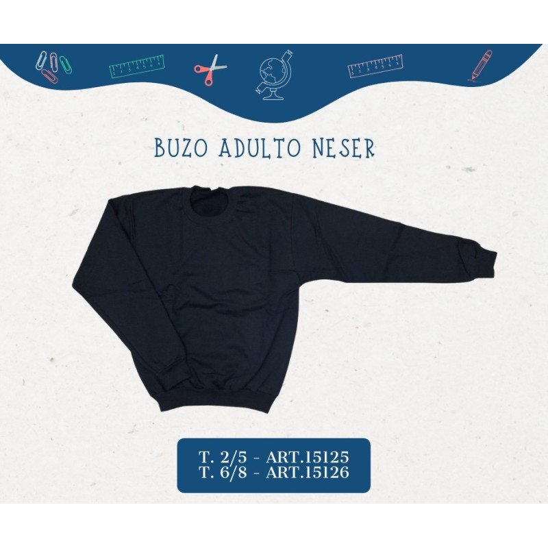 Neser Buzo Azul Adulto  T2/5