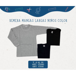 Neser Remera ML Color  Niño...