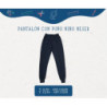 Neser Pantalon con Puño Frizado Niño Azul     T12/16