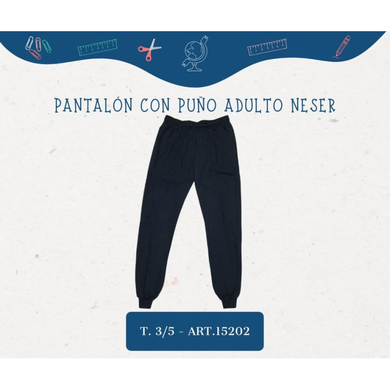 Neser Pantalon con Puño Frizado Adulto    T3/5
