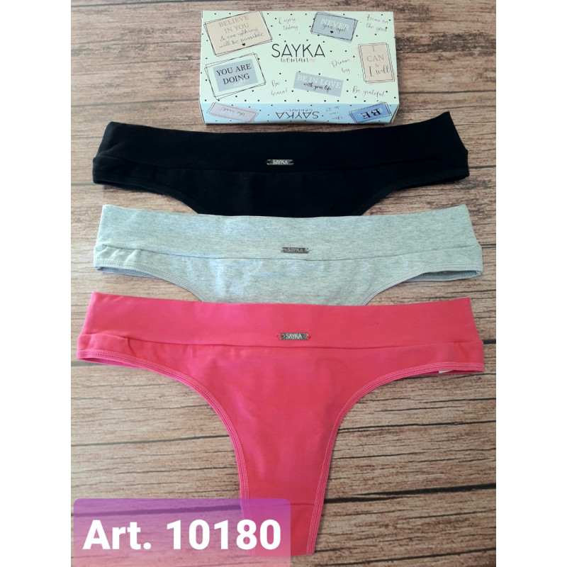 Sayka Pack x3 Cola Less Alg y Lycra con Cintura   x