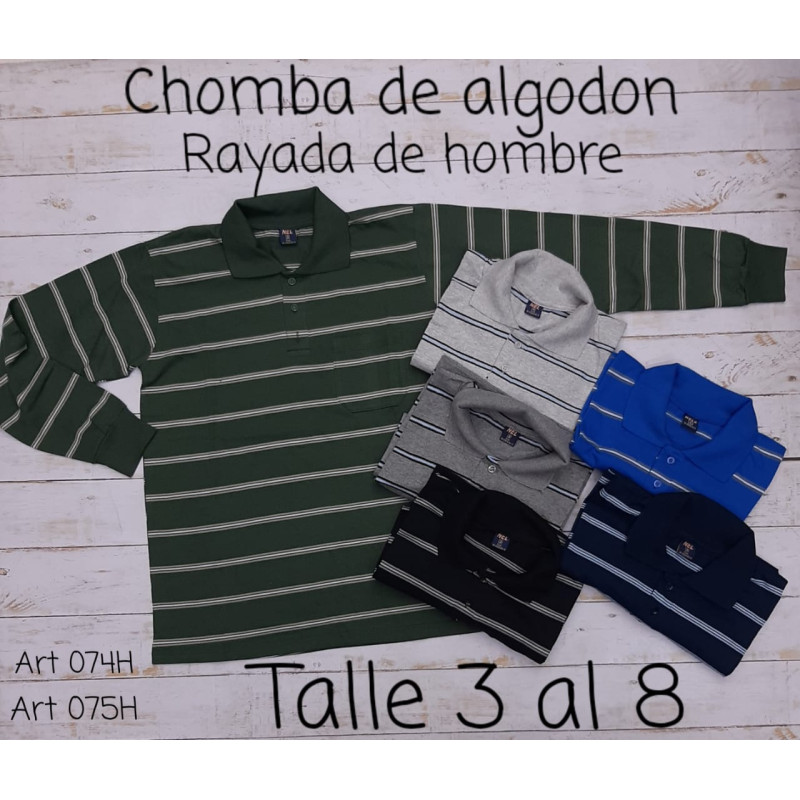 Chomba Rayada y Lisa con Bolsillo ML T1/5
