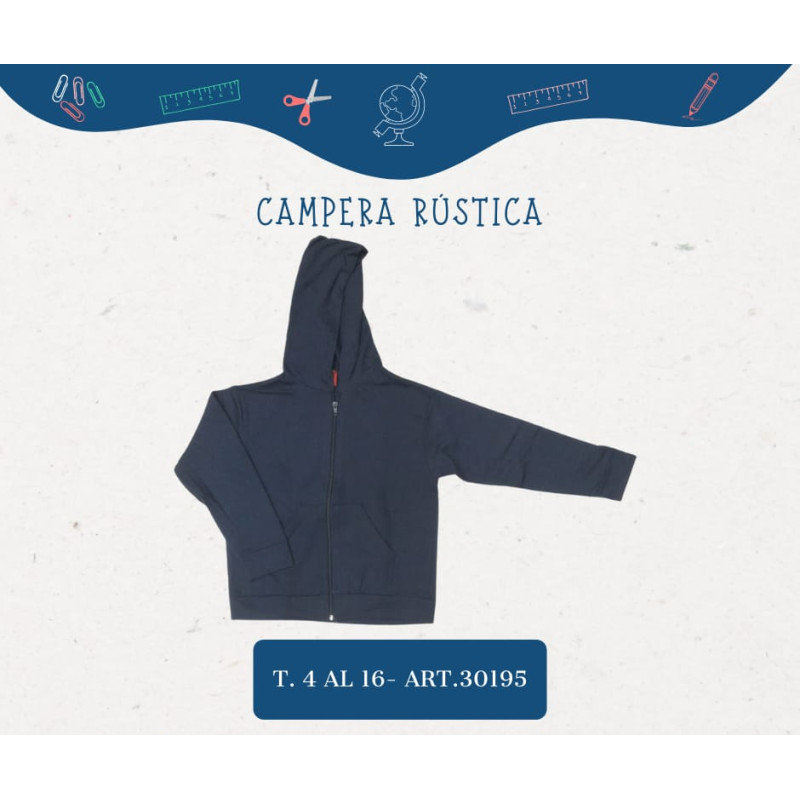 *1Campera azul Rustica T4/18