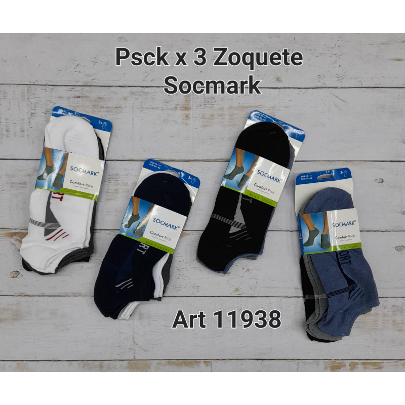 Zoquete x3 deportivo Unisex