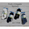 Zoquete x3 deportivo Unisex