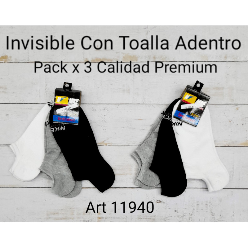 Invisible con toalla x 3