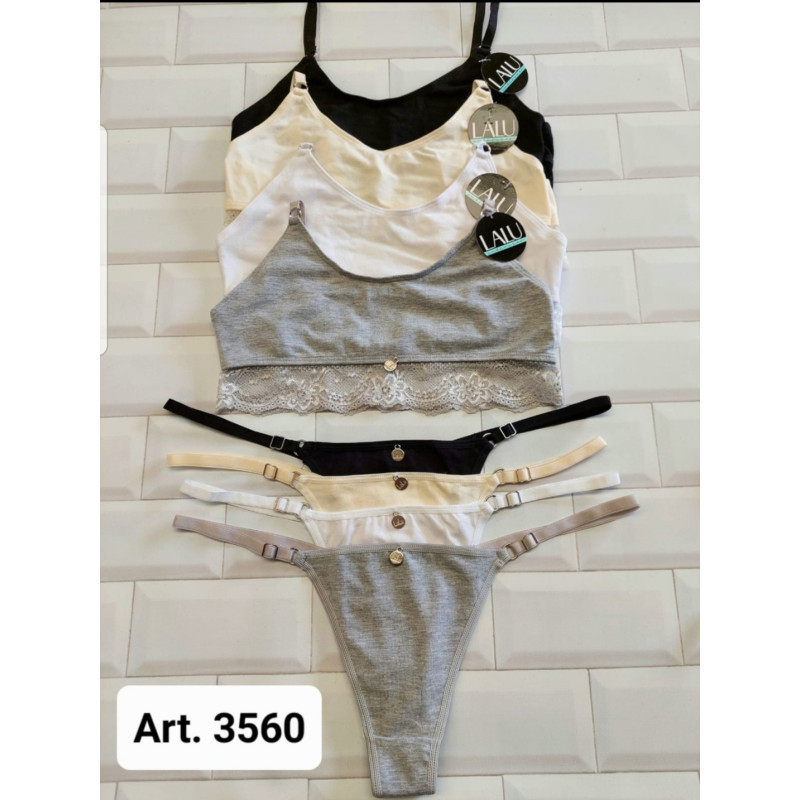 Lalu Top Alg y Lycra con Puntilla