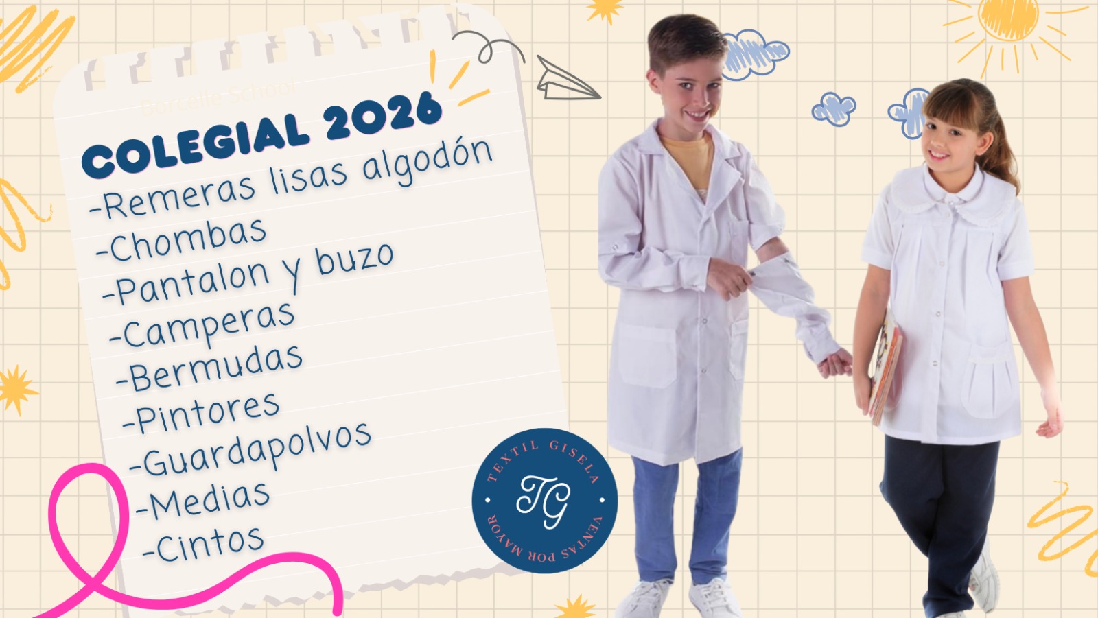 guardapolvos, ponchos y pintores colegial